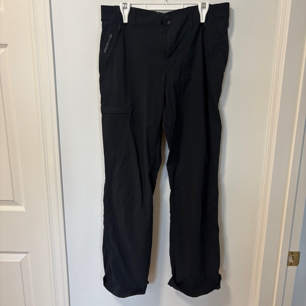 Merrell Straight Leg Pants Sz 14 women’s Black Lightweight  Hiking SelectDry